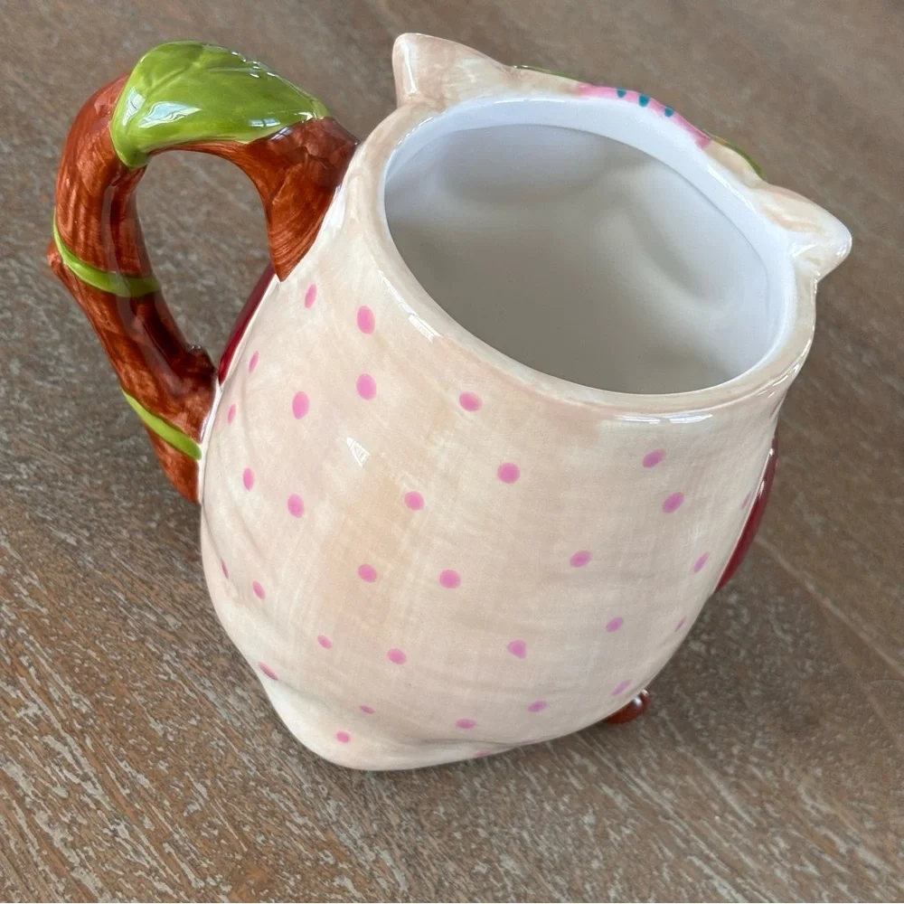 Pier 1 Imports Olli The Owl Ceramic Mug Large Painted 16 oz.